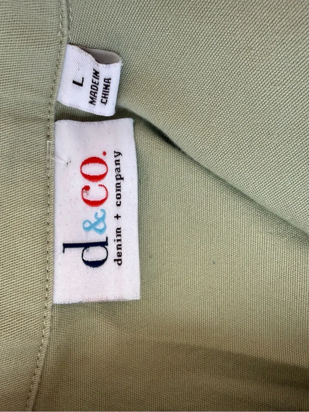 D&Co Green Cotton Matching Set with Embroidery